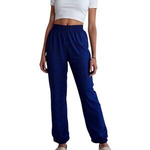 Helly Hansen Navy Nylon Track Pants Women’s Outdoor Loungewear Streetwear Medium